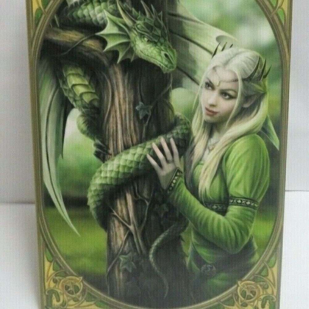New ACK for Nemesis Now Anne Stokes Fantasy Art Tile "Kindred Spirits by Nemesis